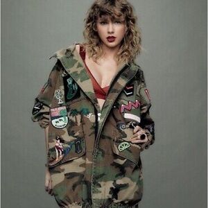 NWT Marc Jacobs Camo Coat Taylor Swift Reputation